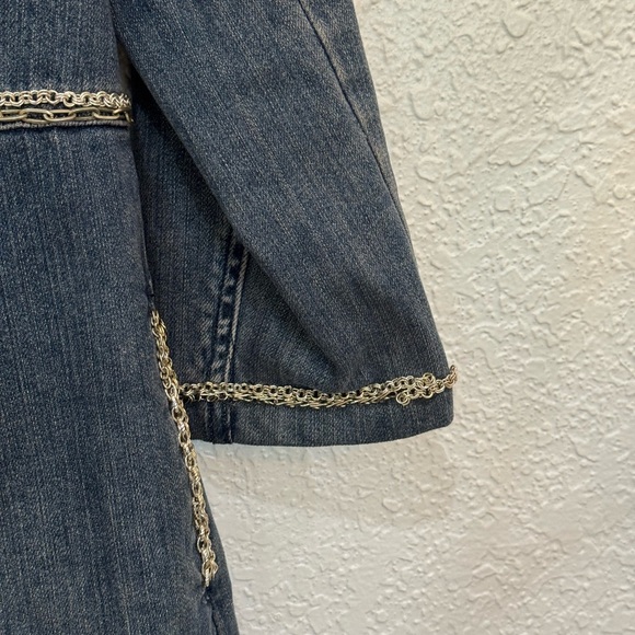 Brighton Blue Denim Jacket with Silver Accents - Picture 6 of 11